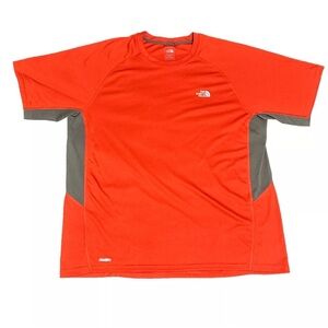 The North Face Men's Short Sleeve Tee - Red and Gray